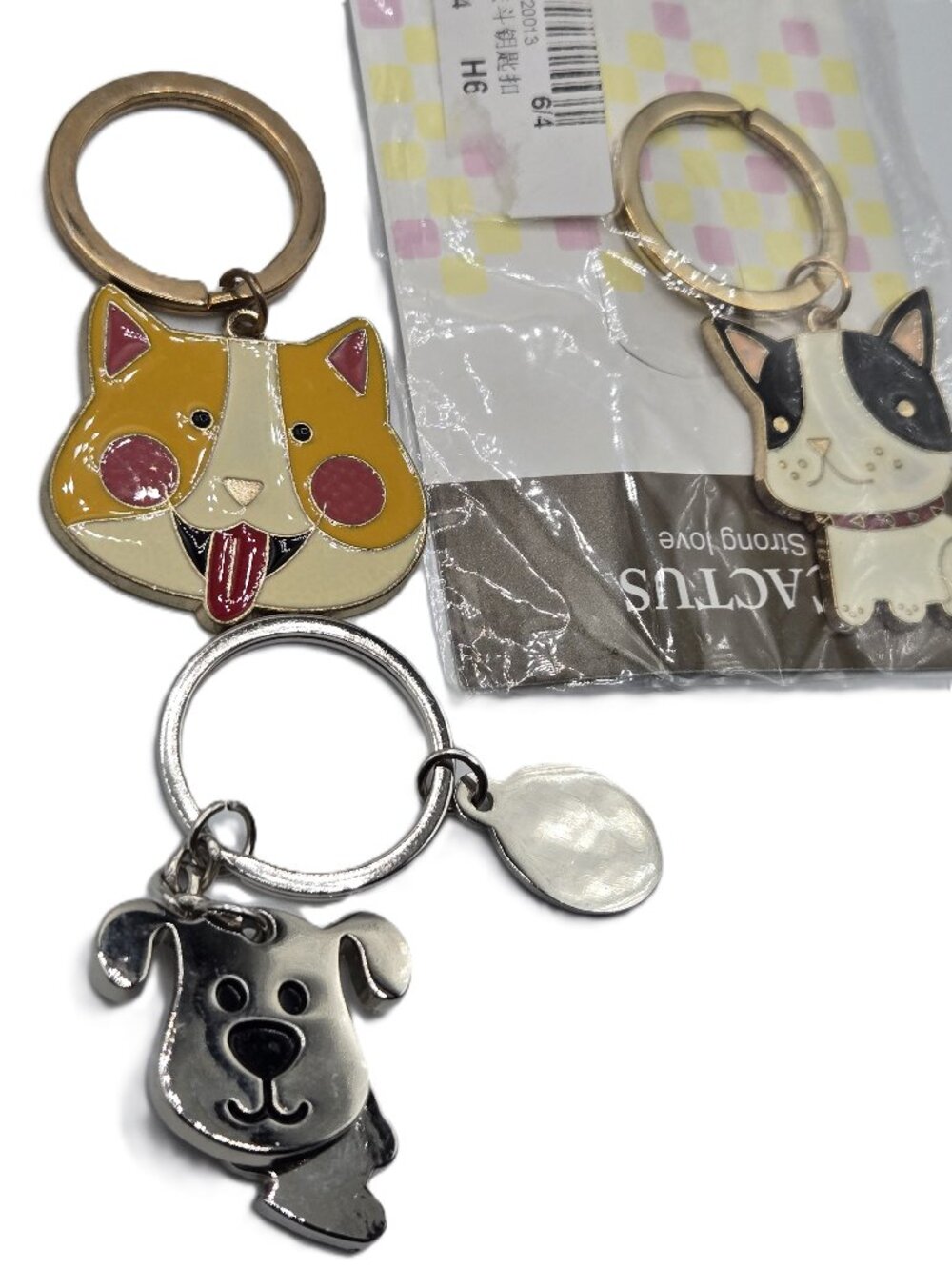 Cats Dog Enamel Metal Kitty K9 Metal Key Holders
